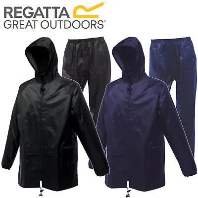 £24.50 • Buy Mens Regatta Waterproof Jacket And Trousers Set Rain Suit 2 Piece