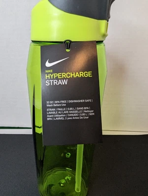 $15 • Buy Nike Unisex Hypercharge Straw Gym/Sports Water Bottle 32oz  - No Leak  BPA-FREE 