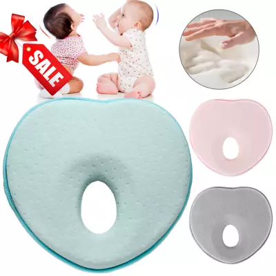 Baby Pillow Memory Foam Newborn Baby Breathable  Heart Pillow Prevent Flat Head • £6.93