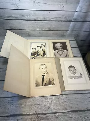 Lot Of 4 1930 Wood Wooden Picture Frame Frames B&W Photo Family Ephemeral • $26