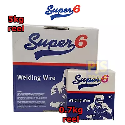 0.7kg Or 5kg X Super 6 SWP A18 0.6mm Mild Steel Copper Coated Mig Welding Wire • £8.50