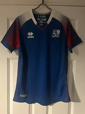 Iceland 2018 - 2020 Home Football Shirt Size Men’s Small • £20.69