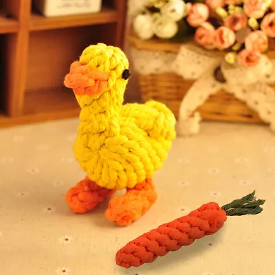 £6.09 • Buy Pet Dog Chew Toys Braided Rope Indestructible Dog Teeth Dental Cleaner Gifts UK