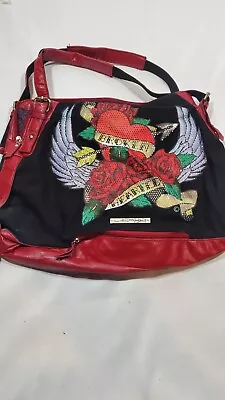 Vintage Ed Hardy Purse Y2k Broken Hearted Shoulder Bag • $27.99