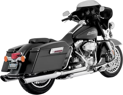 09-16 20-21 For Harley FLHTCUTG VANCE & HINES Twin Slash Muffler Chrome 16763 • $499.99