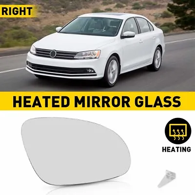 Passenger Side Mirror Glass For 2011-2019 Volkswagen VW Passat Jetta Beetle • $14.99