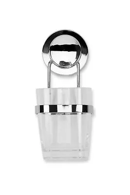 £21.36 • Buy Croydex Stick N Lock Tumbler And Holder Easy Fit Chrome Toothbrush Bathroom 