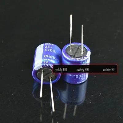 6pcs ELNA Clarion 4700uf 25v 4700mfd Audio Capacitor Caps 18*20mm 85°C • $14.99