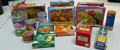 Vintage Lot Of 18 Pieces Play Food Boxes Cans British Brands Sainsbury • $24.99