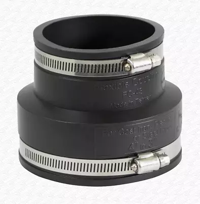 £10.30 • Buy 4  To 3   Rubber Coupling 110mm - 82mm Soil Drain Pipe Repair Fitting With Clips