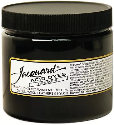 Jacquard Acid Dyes 8oz-Gold Ochre JAC2636 • £23.06