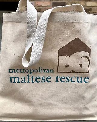 Metropolitan Maltese Rescue Tote Bag • $22