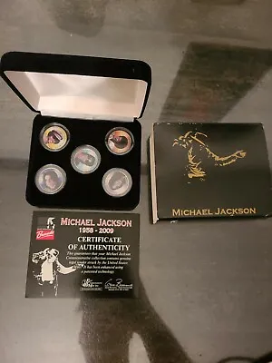 Michael Jackson Decades Coin Collection 1958-2009 (5 Coins) • $50