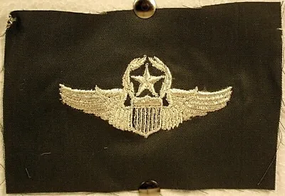 US Air Force Master Pilot Wings Flight Suit Green Badge Insignia Patch  • $5