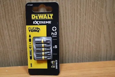 DeWalt DT7388T Extreme 5 X PZ3 High Impact Torsion Screwdriver Bits X25mm • £6.95