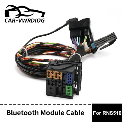 Car Radio Bluetooth Module Wiring PQ Plug Adapter For VW RCD 510 RSN 510 9W2 9W7 • $34.58