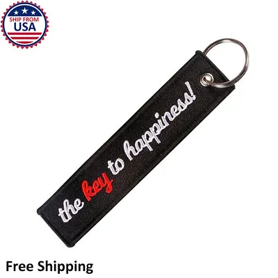 The Key To Happiness Unisex Cool Meme Car Racing Auto Motorcycle Key Chain Tag • $5.98