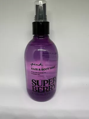 Victoria's Secret Pink Super Berry Hair & Body Mist With Hyaluronic Acid 8 Fl Oz • $16.92