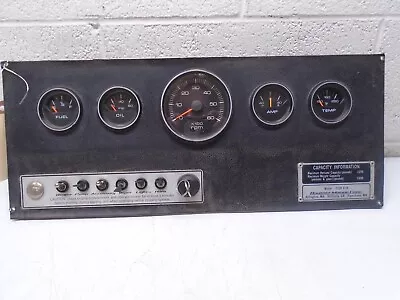 CD1 Marine Gauge Cluster Panel Quicksilver Fuel Battery MPH RPM Oil Temp • $119.95