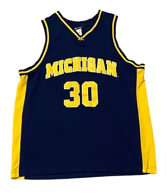 Michigan Wolverines Footlocker #30 Basketball Jersey Men's Size XL Blue • $19.99