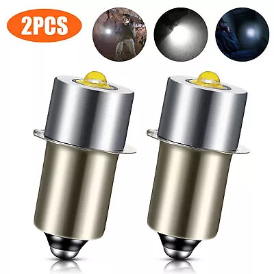 2PCS P13.5S DC6V-24V LED Upgrade Bulbs White Maglite Cell Flashlight 6500K 3W • £5.58