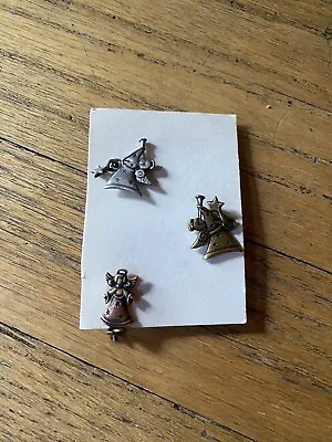 Vintage JJ Jonette Signed Jewelry Angel Brooches Pins Lot Of 3 • $25