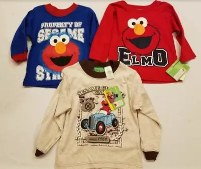 ELMO Long Sleeve Shirt Size 2T 3T 4T SESAME STREET New • $13.56