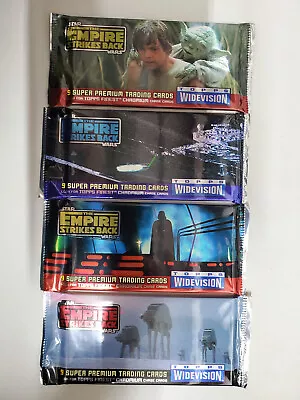 (4) Sealed Packs 1995 Star Wars Topps THE EMPIRE STRIKES BACK Widevision Cards • $24.30