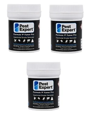 Cluster Fly Killer Smoke Insect  Bomb (7g) Pest Expert Formula 'P' X 3 - XL Size • £14.95
