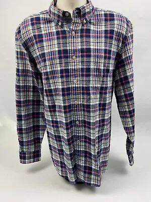 Nautica Button Down Shirt Men’s XL Plaid Long Sleeve Free Shipping • $15.95