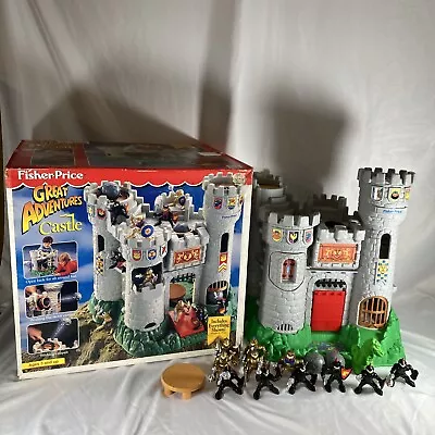 Vintage 1994 Fisher Price Great Adventures Castle Near Complete W/ Original Box! • $299.97