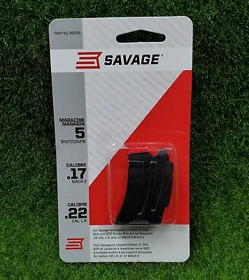 Savage Arms Magazine Mark II/501/504/900 Series .22LR/.17 MACH2 5 Round - 90005 • $22.24