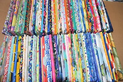 Patchwork & Quilting Fabric Fat Quarters 100 Different Designs Quality Quilting  • $3.30