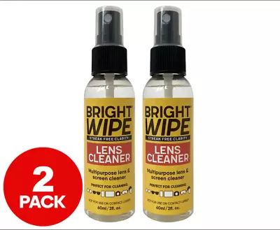2x Lens Cleaning Solution Handy Lens Cleaner Spray Alcohol Free Multi Use - 60ml • $8.98