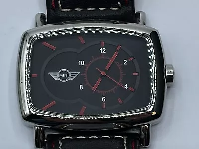 MINI John Cooper Works JCW Watch Swiss Made Stainless Water Resistant Leather • $144.60