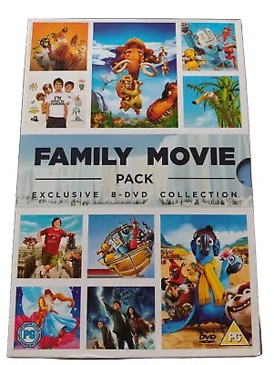 Family Movie Pack 8 DVD Collection - Ice Age 3 Fantastic Mr Fox Robots Narnia • £2.50