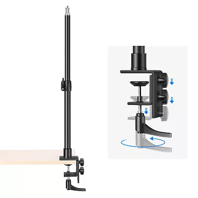 Neewer Desk Mount Stand 35~60cm  Tabletop C Clamp Stand Light Stand Clip Stand • £20.99