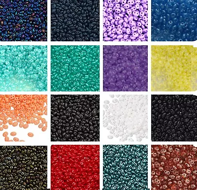 $1.35 • Buy Preciosa TWIN Two-Hole Czech Glass Seed Beads, 10 Grams, Choose From 30+ Color/s
