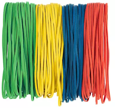 Bilinny Large Rubber Bands Heavy Duty 1/2 LB - Made In USA - 4 Assorted Multi • $11.70