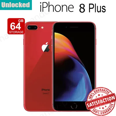$629.69 • Buy New & Sealed Apple IPhone 8 Plus 64GB UNLOCKED Red Smartphone A1864(GSM+CDMA)