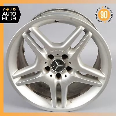 Mercedes R230 SL55 SL65 AMG 9.5 X R18 18  Rear Wheel Rim Silver 2304012902 OEM • $294.65