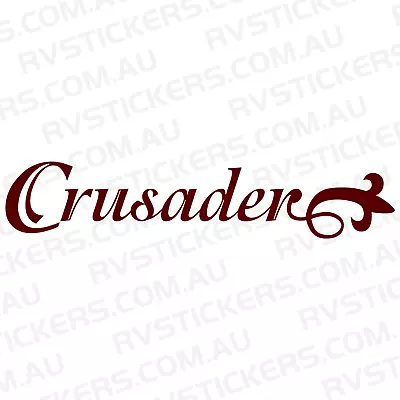 MONARCH CRUSADER WORD Vintage Retro Caravan Decal Sticker  • $34