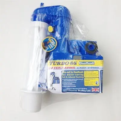 £22.35 • Buy Dudley Turbo 88 2 Part Toilet Syphon Cistern Flush 91/2 Allow Washer Replacement