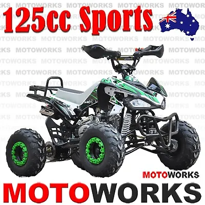 $1049 • Buy 125CC SPORTS SEMI AUTO ATV QUAD Dirt Bike Gokart 4 Wheeler Buggy Kids Green