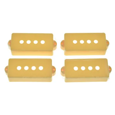 4-Pack P Bass Pickup Covers 4 String Bass Pickup Covers For Precision Bass Cream • $4.99