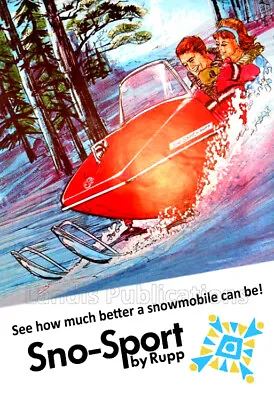 Rupp Snowmobile - Vintage 1968 Advertising Poster • $19.95