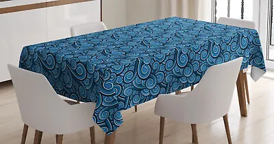 £15.99 • Buy Nautical Tablecloth Marine Ocean Waves