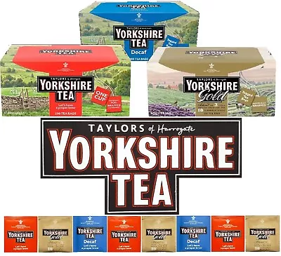 Yorkshire Tea Classic Gold Decaf Individual Wrapped Envelope One Cup Proper Brew • £24.69