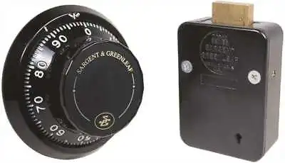 Sargent & Greenleaf 6730-100 Front Reading Lg Knob Black And White Set Safe Lock • $149