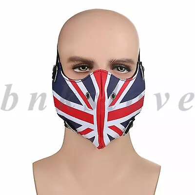 Outdoor Leather British Flag Half Face Cover Anti-dust Sports Motorcycle Shield • $12.99